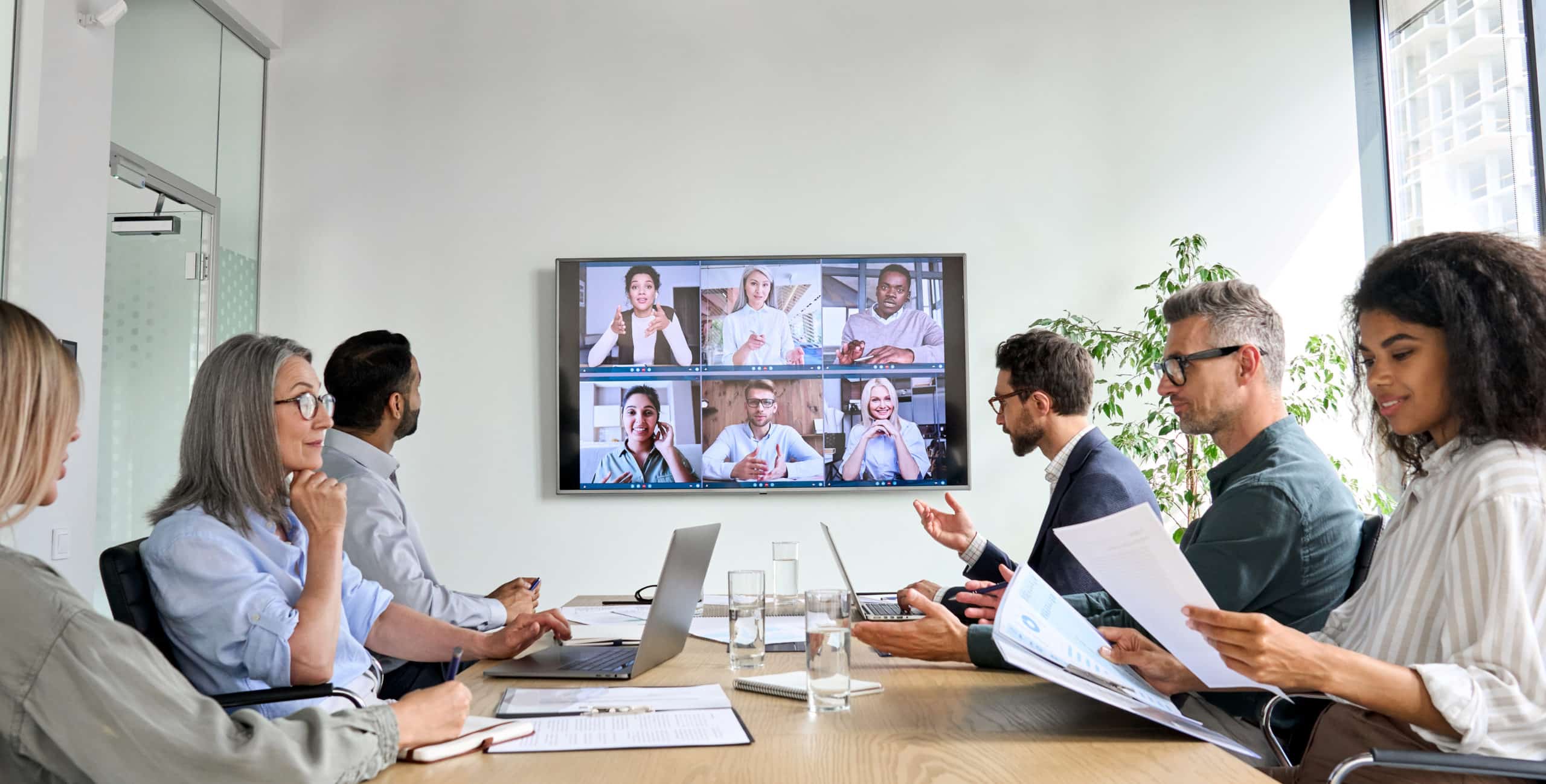 Business people in a meeting room